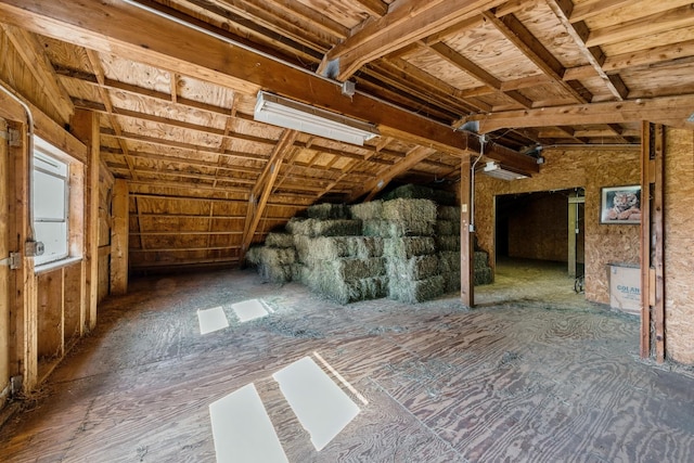 view of attic