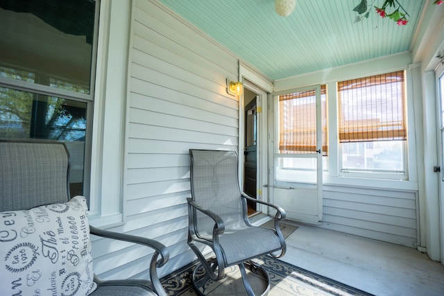 view of sunroom / solarium