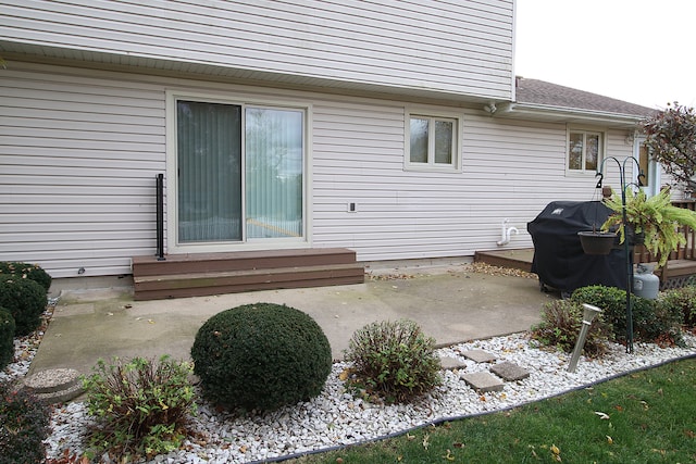 exterior space with a patio area