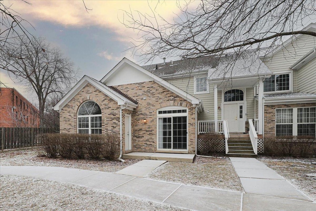 view of front of home