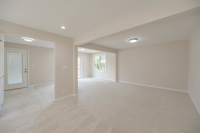 view of carpeted empty room