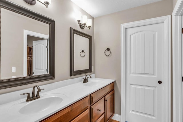 bathroom featuring vanity