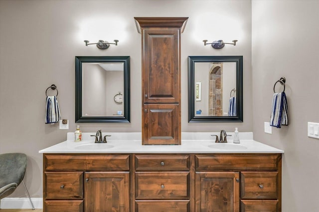 bathroom featuring vanity