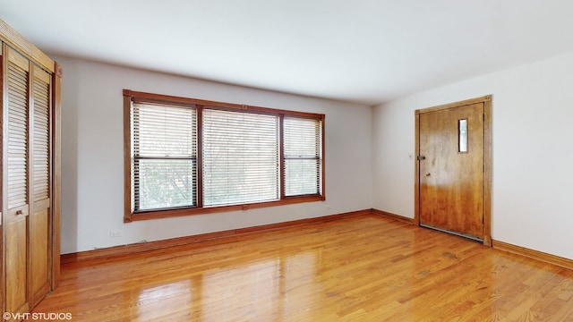 interior space featuring light hardwood / wood-style flooring and plenty of natural light