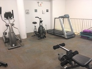 view of exercise area