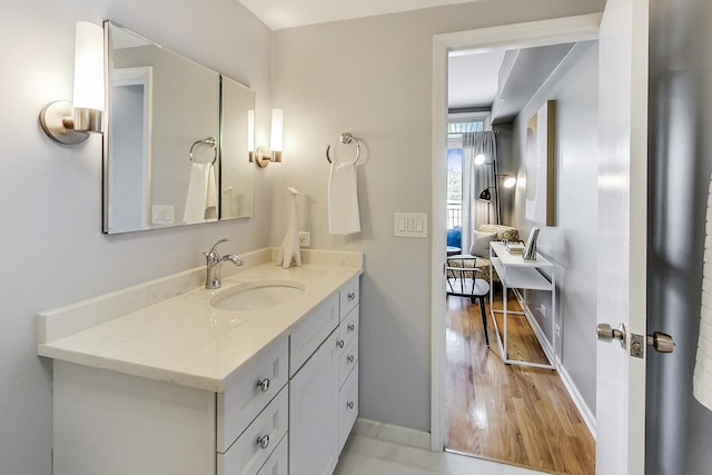 bathroom with vanity