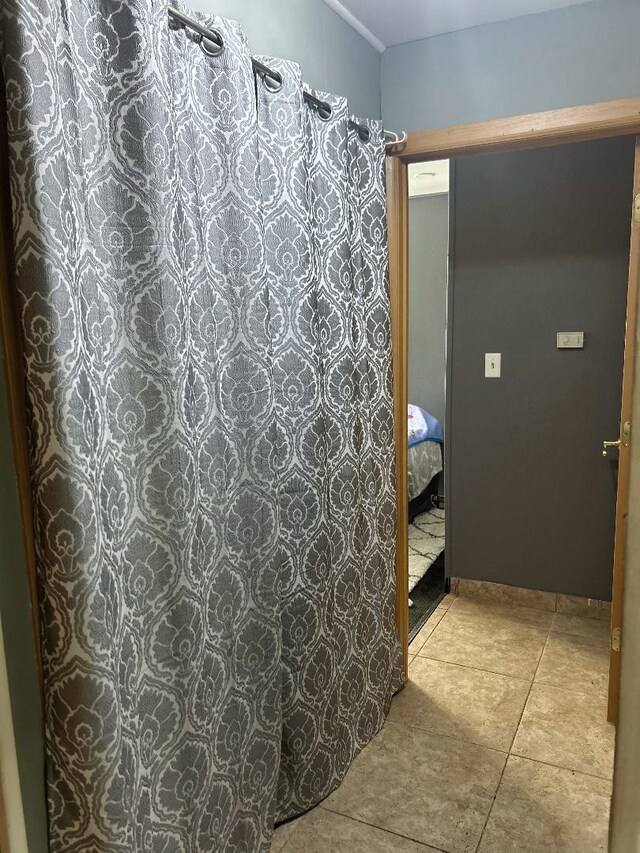 16409 Craig Dr, Oak Forest, IL 60452 - full bathroom featuring a shower with shower curtain, tile patterned flooring, and ensuite bathroom