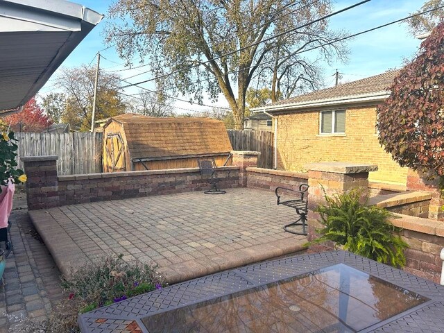 16409 Craig Dr, Oak Forest, IL 60452 - fenced backyard with a patio area