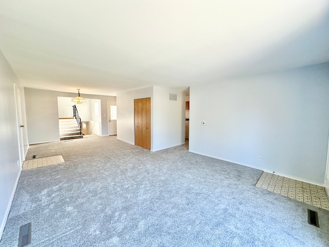 view of carpeted empty room