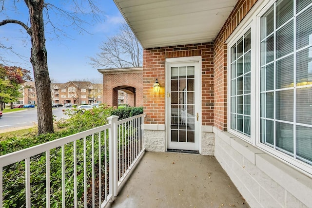 view of balcony