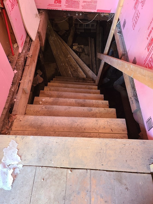 view of staircase