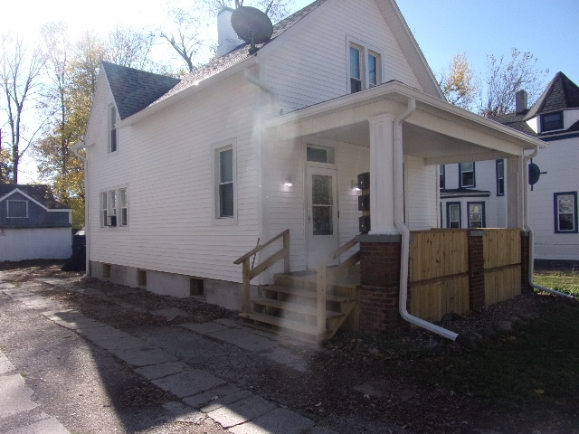 exterior space with covered porch