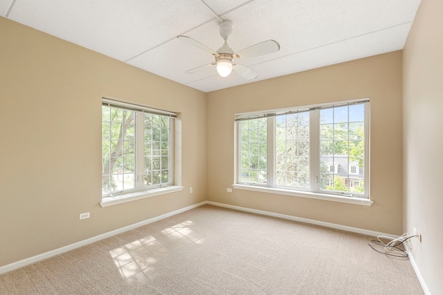 124 W Colfax St Unit 301, Palatine, IL 60067 - carpeted spare room with healthy amount of natural light and ceiling fan