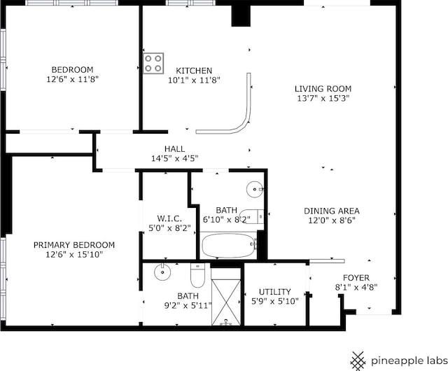 124 W Colfax St Unit 301, Palatine, IL 60067 - view of home floor plan