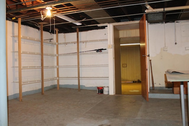 view of basement