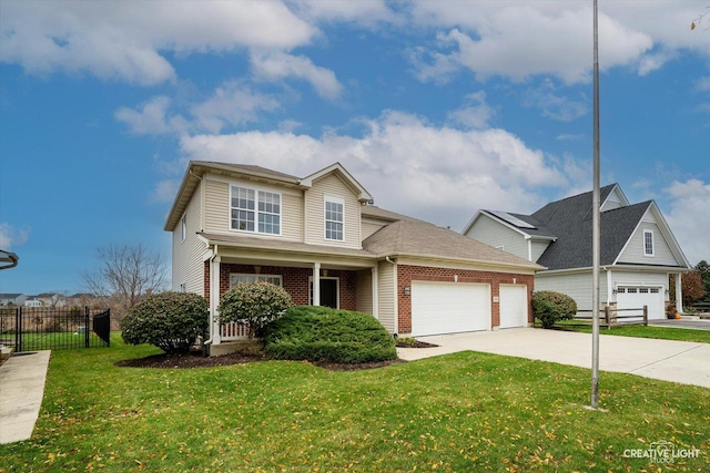 view of front property with a front yard