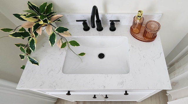 interior details featuring sink