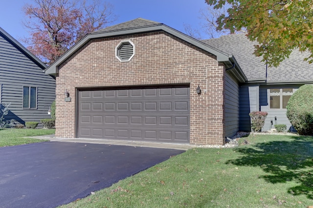 view of property exterior featuring a lawn