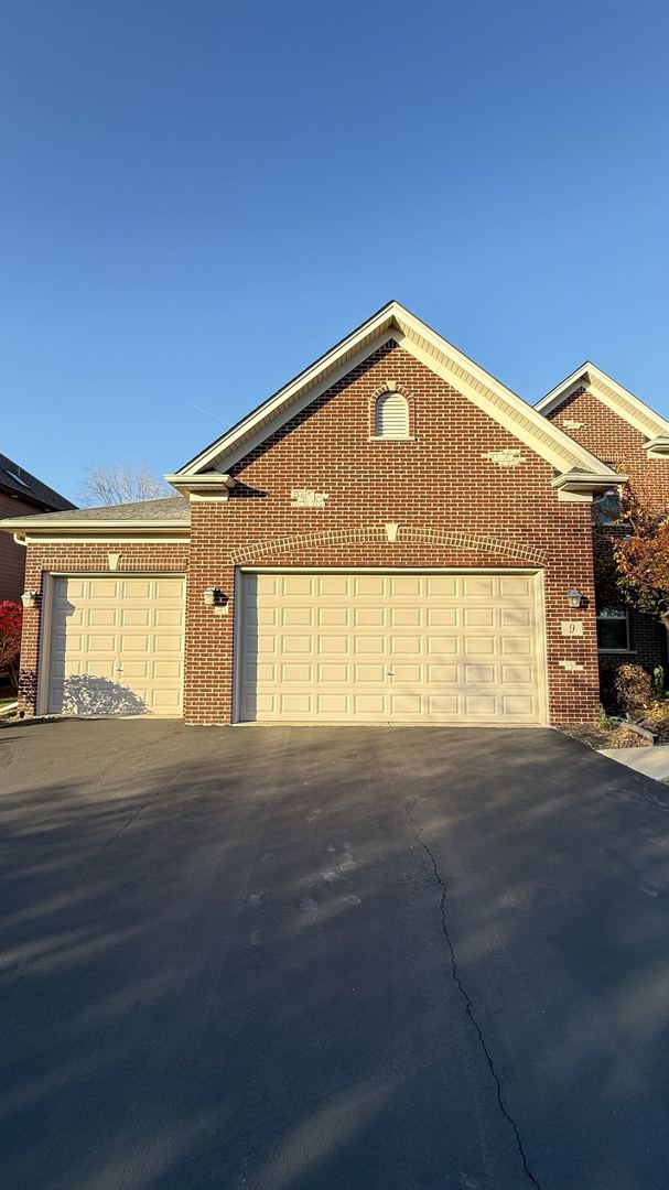 exterior space with a garage