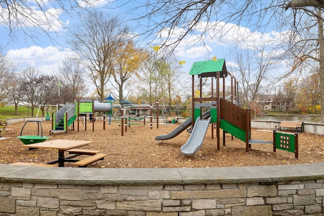 view of jungle gym