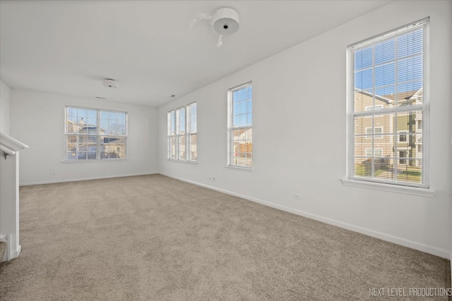 view of carpeted empty room