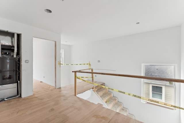 interior space featuring light hardwood / wood-style floors