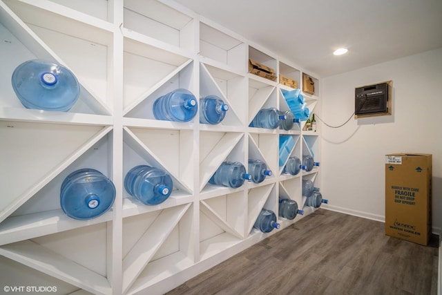 storage with a wall unit AC