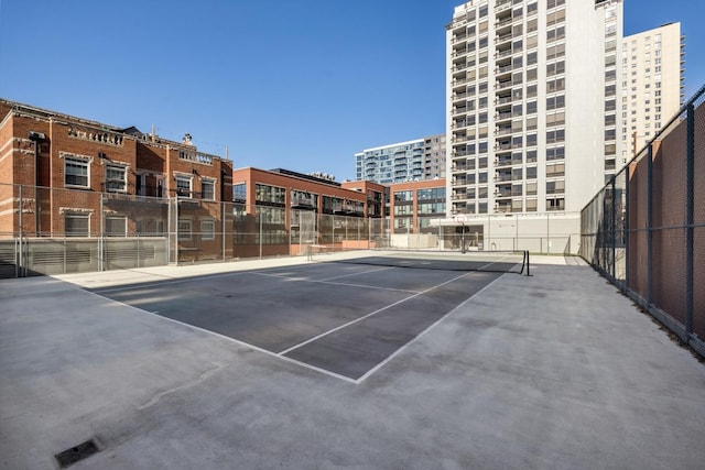 view of tennis court