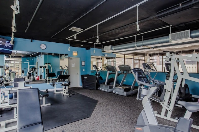 view of exercise room