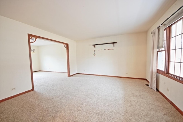 view of carpeted empty room