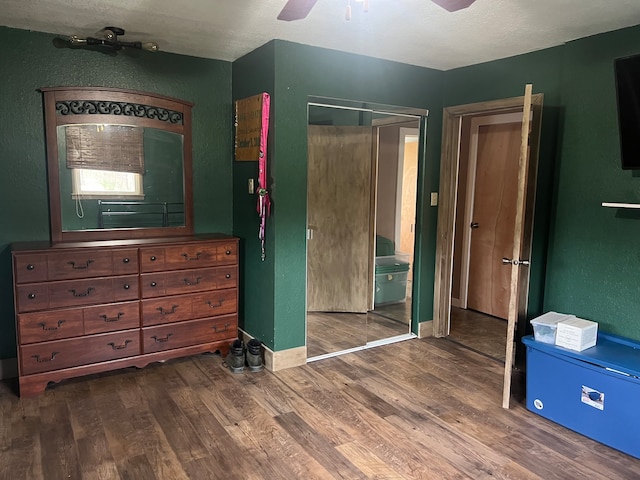 bedroom featuring hardwood / wood-style floors