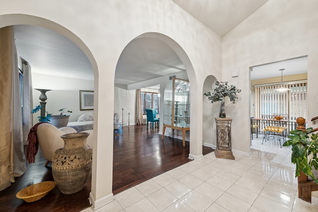 entryway with light wood-type flooring