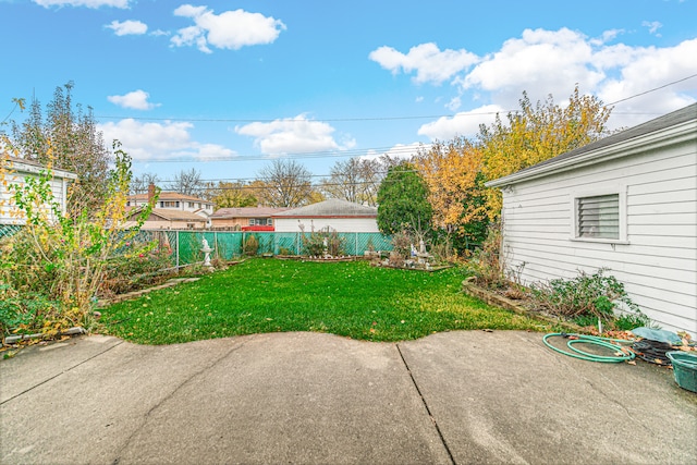 view of yard featuring a patio