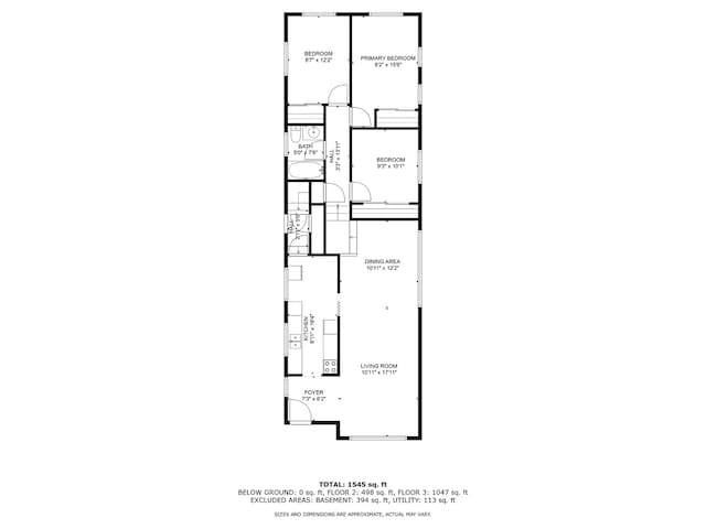 8916 S Eggleston Ave, Chicago, IL 60620 - floor plan / room layout