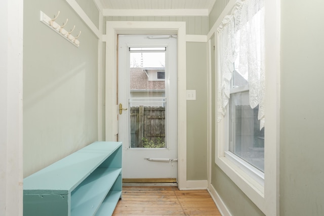 interior space featuring light hardwood / wood-style floors