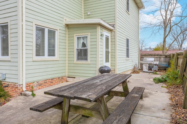 view of patio / terrace with grilling area