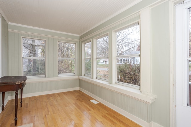 sunroom with a wealth of natural light