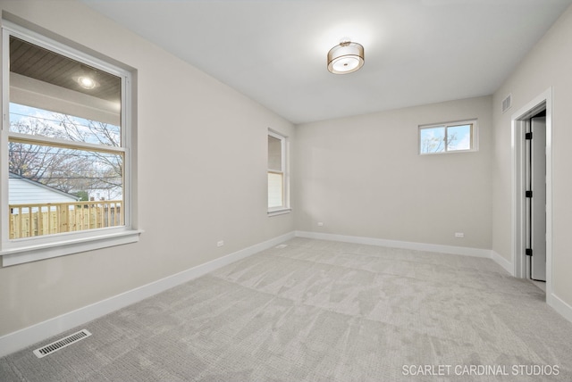 view of carpeted empty room