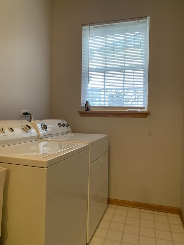 laundry area with washer and dryer