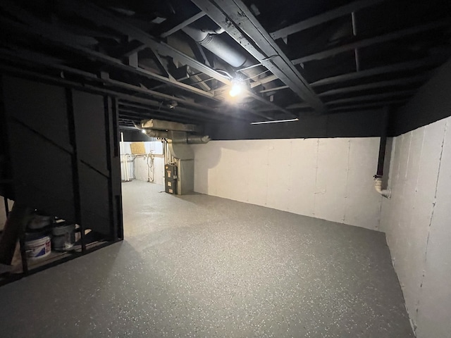 view of basement