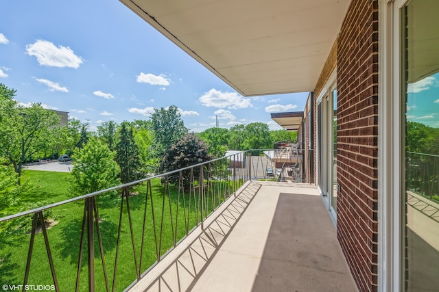 view of balcony