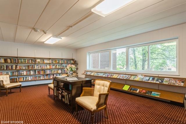 interior space with dark carpet