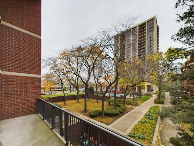 view of balcony