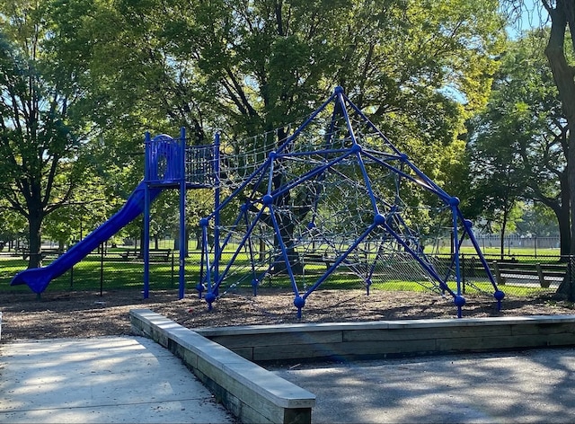 view of jungle gym