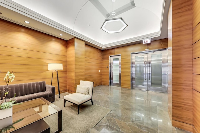 6 N Michigan Ave Unit 705, Chicago, IL 60602 - lobby with wooden walls