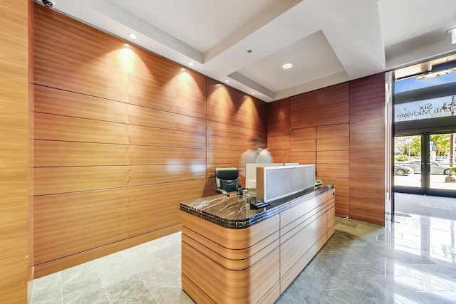 reception area featuring french doors