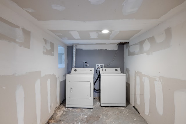 laundry area featuring independent washer and dryer