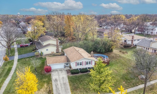 birds eye view of property