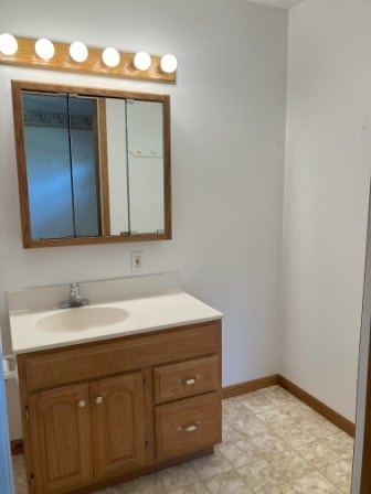 bathroom with vanity