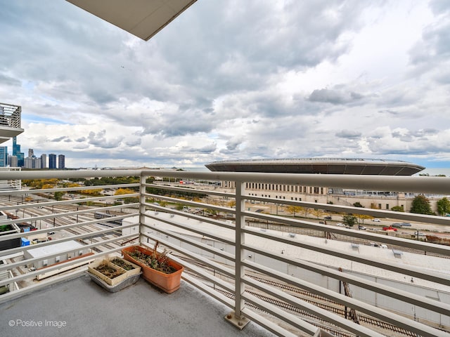 view of balcony